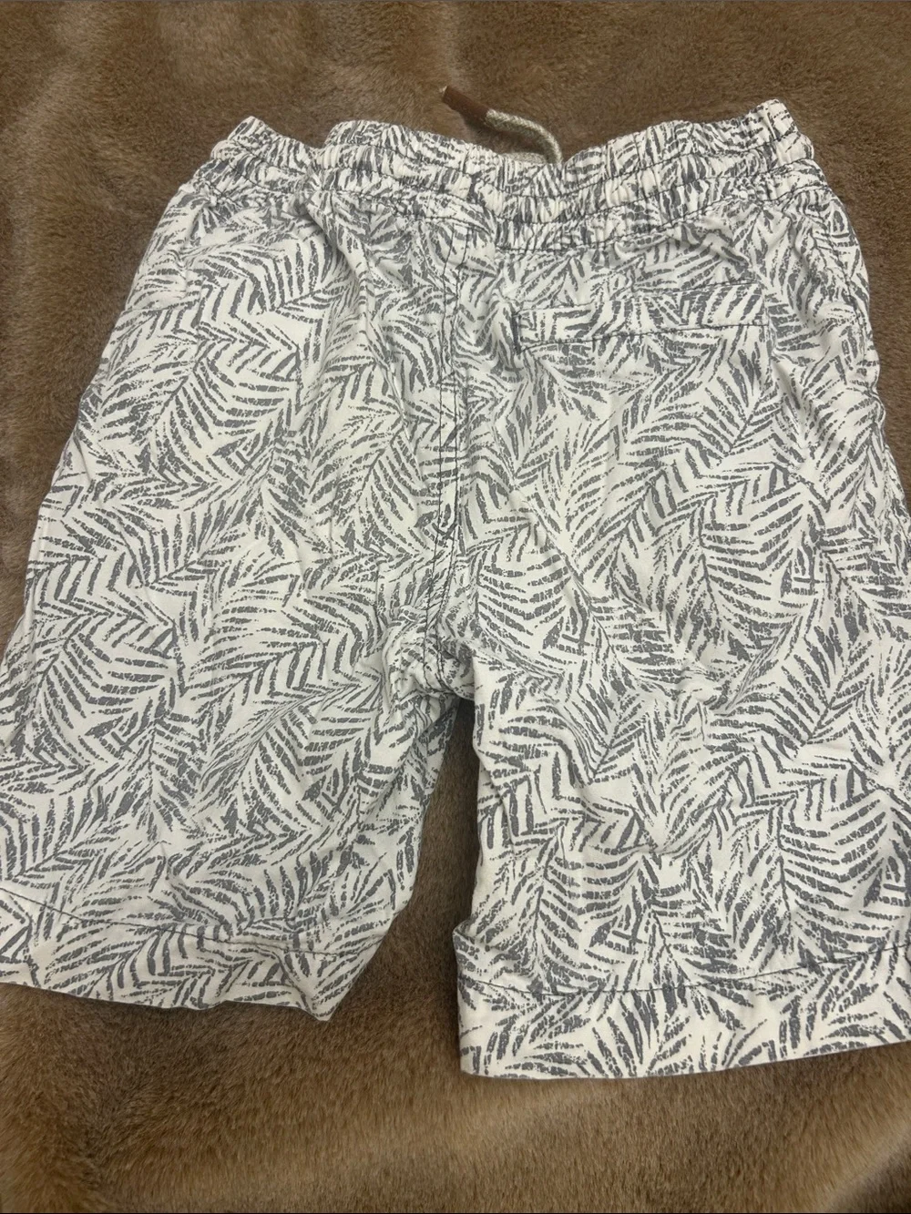 Blue Striped and Blue Leaf-Print Kids Shorts 💥